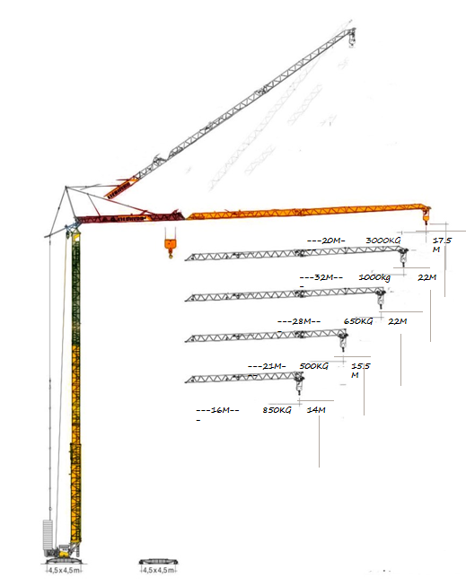 Mobile rapid assembly and folding crane